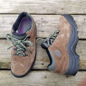 Vintage Vasque Hiking Trail Shoes Brown Suede Leather 8